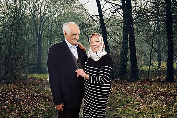 Fayza Al Nakeb med Nadim, som hun blev forelsket i som teenager og først forenet med 60 år senere.